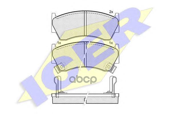фото Комплект тормозных колодок icer 181394