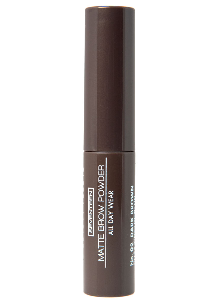 фото Тени-пудра для бровей seventeen matte brow powder all day wear т.02 т.коричневый