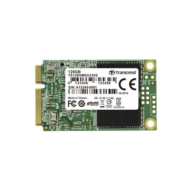 SSD накопитель Transcend MSA230S mSATA 128 ГБ (TS128GMSA230S)