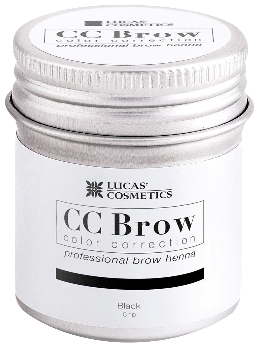 фото Хна для бровей lucas' cosmetics cc brow в баночке black 5 г