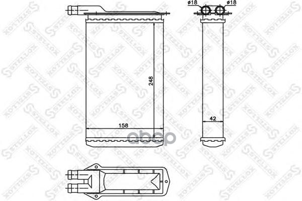 фото Радиатор печки stellox 1035126sx