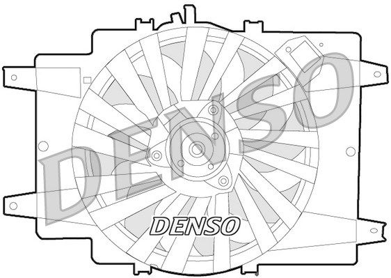 

Вентилятор охлаждения двигателя DENSO DER01008
