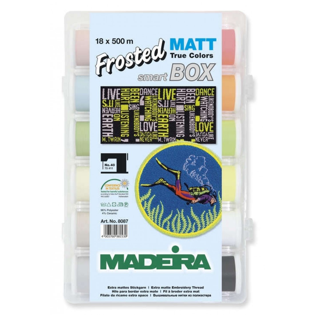 фото Набор ниток madeira frosted matt 18 х 500 м 8087