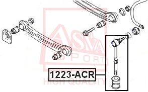 фото Стойка стабилизатора asva 1223-acr