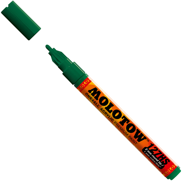 

Маркер акриловый Molotow 127HS One4all 2мм зеленый, 127HS 2мм Зеленый