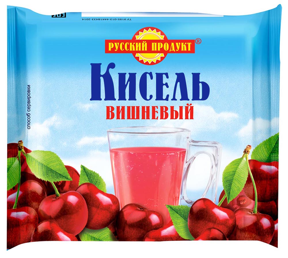 фото Кисель русский продукт вишня концентрат брикет 220 г