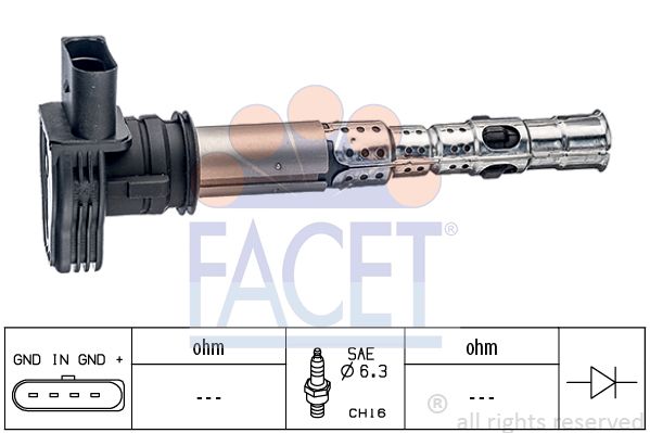 Катушка зажигания FACET 9.6326