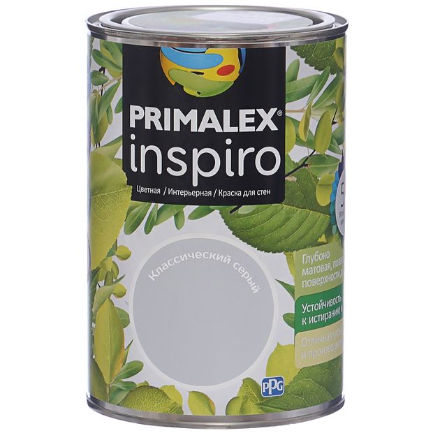 Краска Primalex Inspiro, классический серый, 1 л