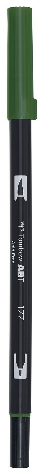

Брашпен Tombow ABT Dual Brush Pen 177 темный нефрит