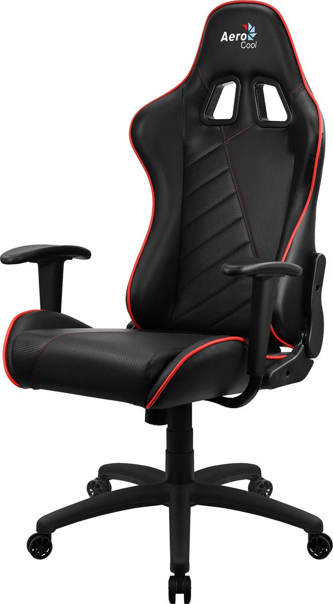 фото Игровое кресло aerocool ac110 air, черный/красный