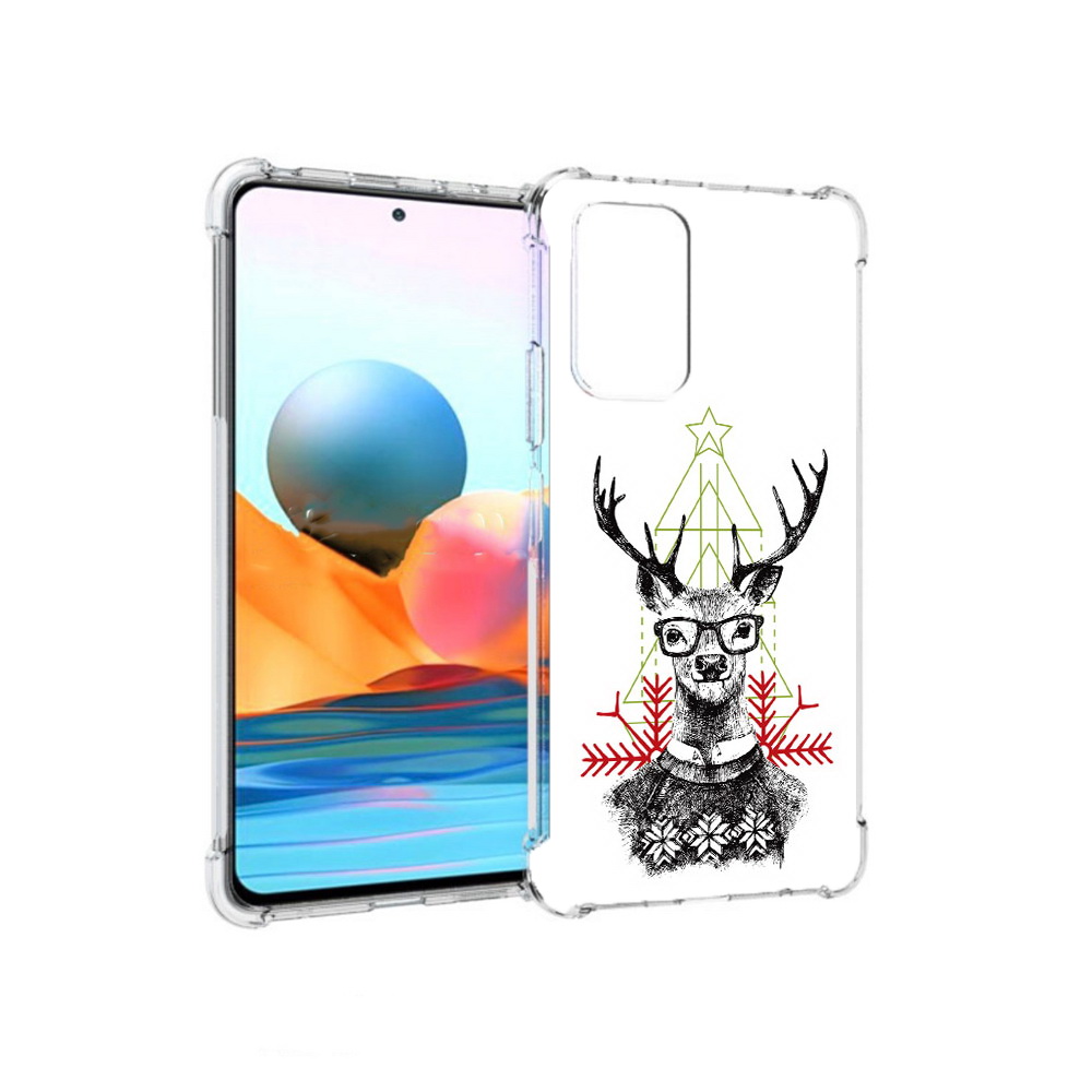 Чехол MyPads Tocco для Xiaomi Redmi Note 10 Pro умный олень (PT158414.284.652)