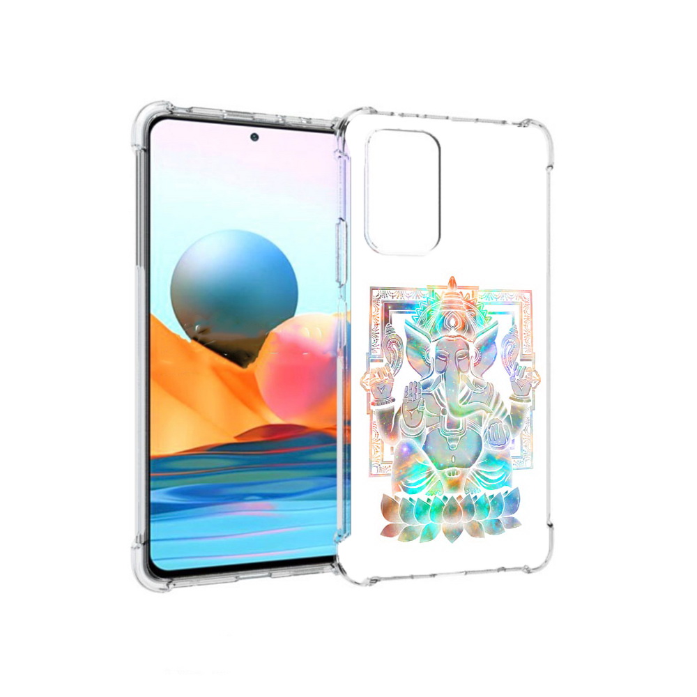 

Чехол MyPads Tocco для Xiaomi Redmi Note 10 Pro умный слон (PT158414.284.654), Прозрачный, Tocco