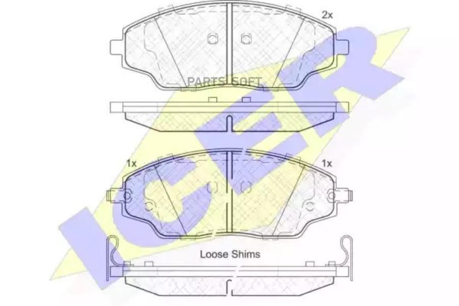 

Колодки Передние Chevrolet Cobalt Icer 182167 Icer арт. 182167