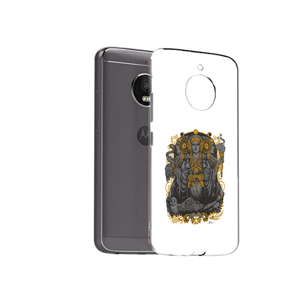 

Чехол MyPads Tocco для Motorola Moto E4 Plus божество с золотыми элементами, Прозрачный, Tocco