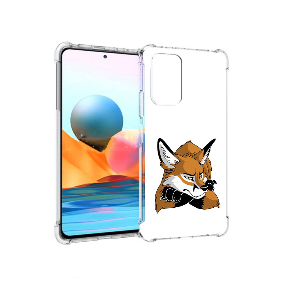 Чехол MyPads Tocco для Xiaomi Redmi Note 10 Pro фокс (PT158414.284.660)