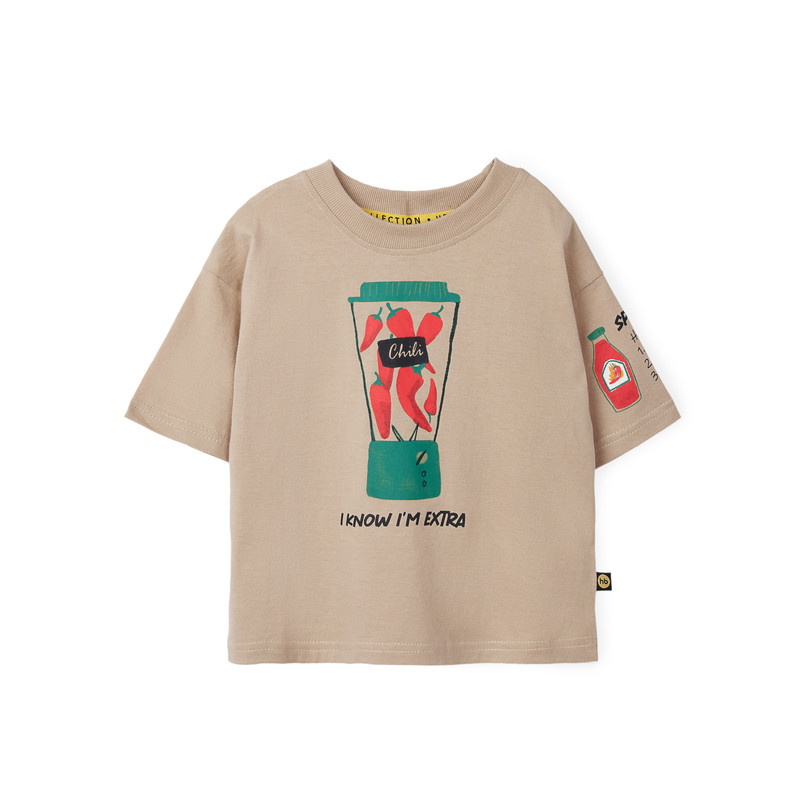 

Футболка детская Happy Baby 88501 цв. бежевый; коричневый р. 116, 88501