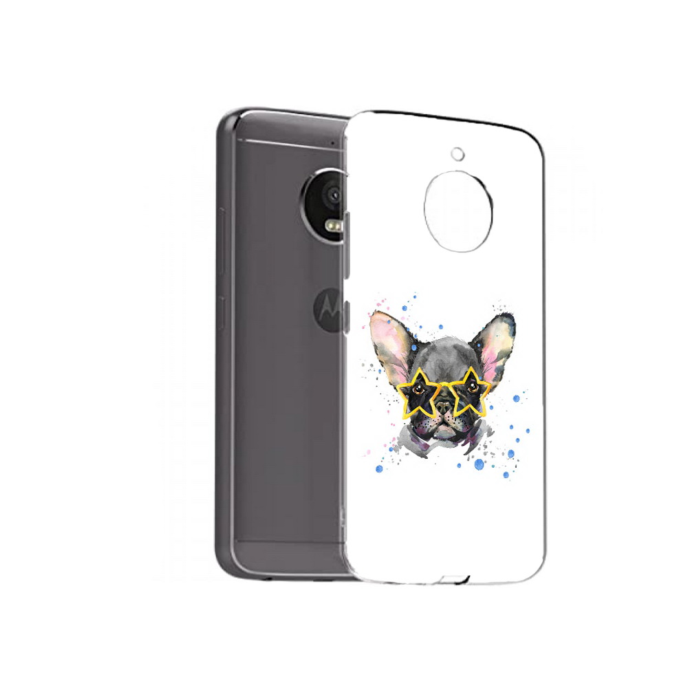 

Чехол MyPads Tocco для Motorola Moto E4 Plus буля в очках (PT100001.341.252), Прозрачный, Tocco