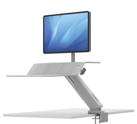 фото Подставка fellowes lotus rt sit-stand workstation, для 1 монитора, white