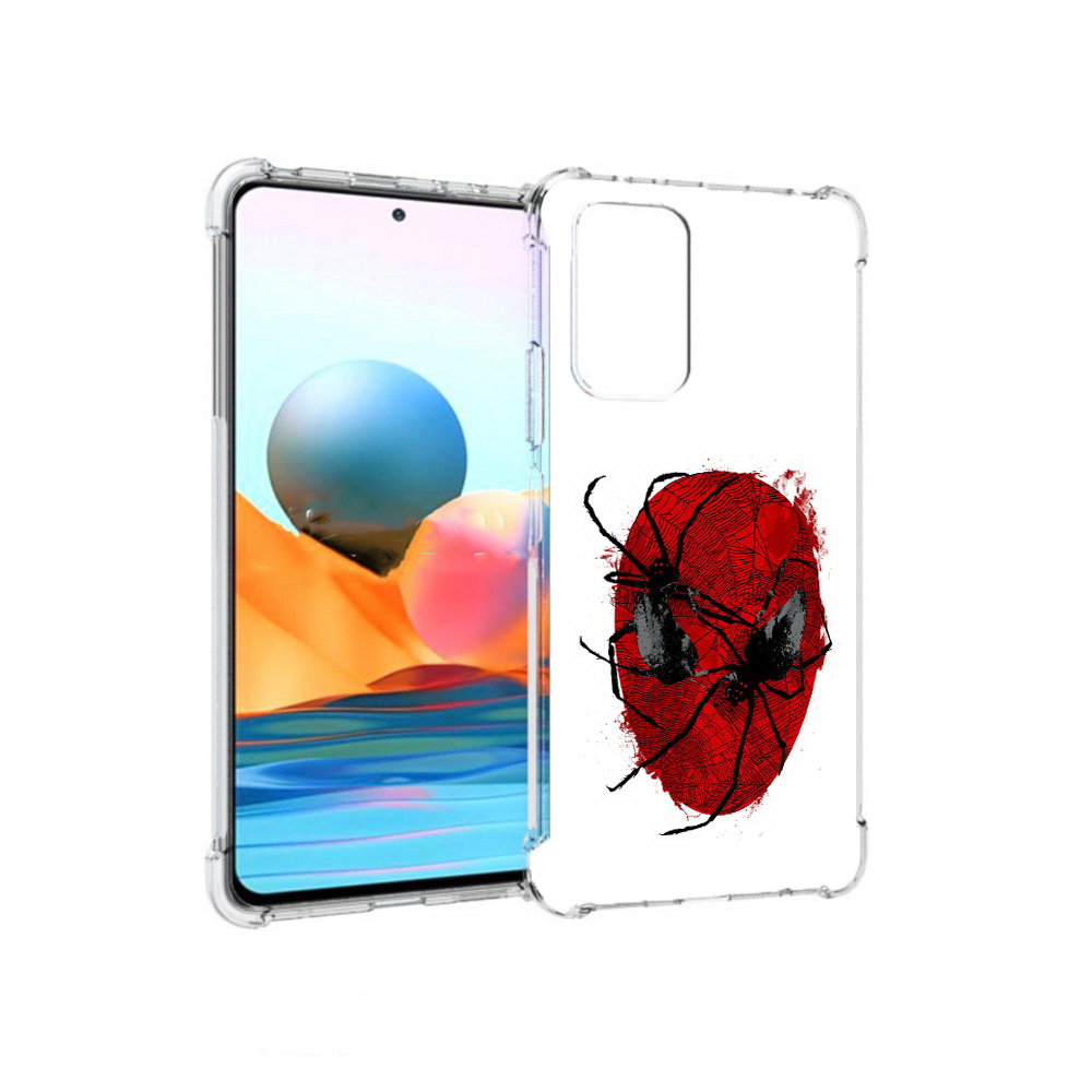 

Чехол MyPads Tocco для Xiaomi Redmi Note 10 Pro человек паук (PT158414.284.673), Прозрачный, Tocco