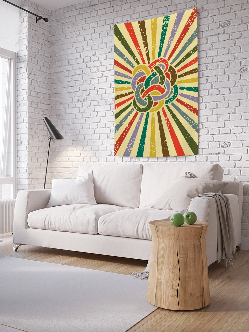 

Вертикальное фотопанно на стену JoyArty Радужный узел 150x200 см, Радужный узел