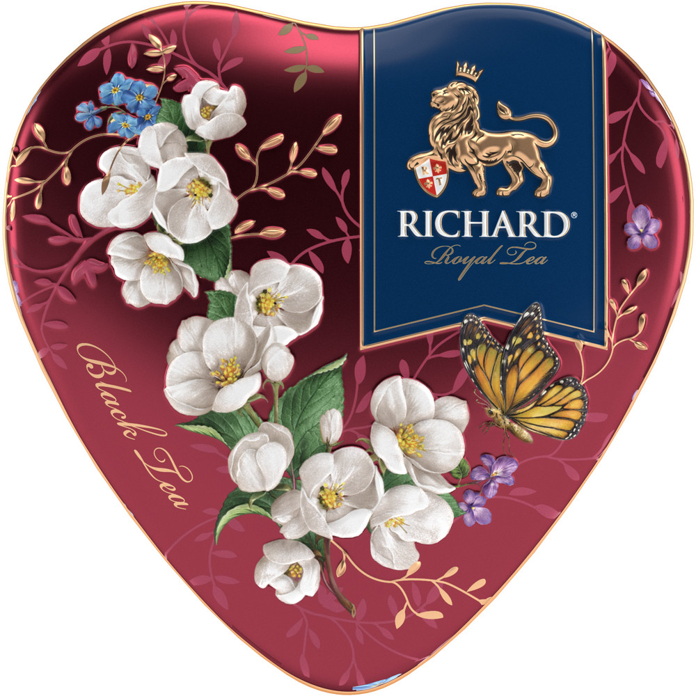 Чай RICHARD ROYAL HEART черный ароматизированный крупнолистовой, 30 гр