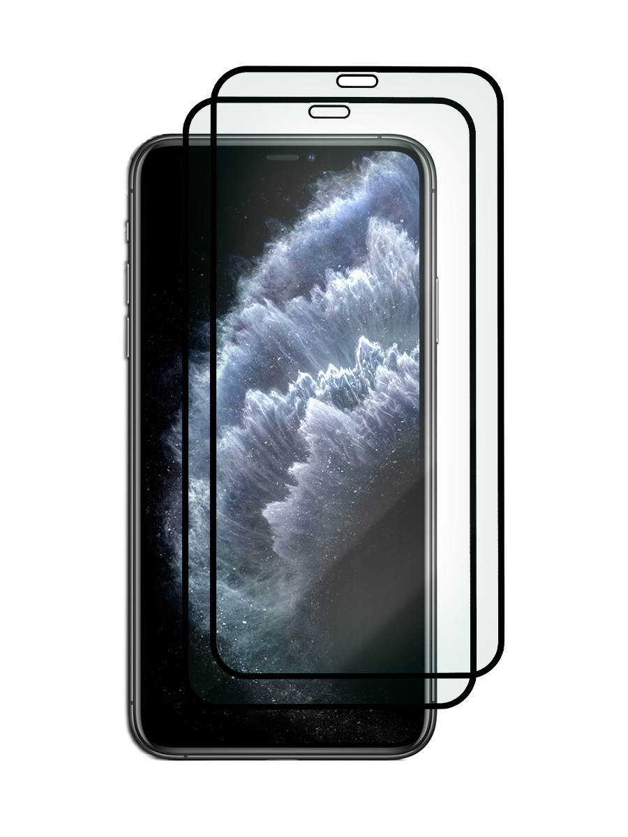 

Защитное стекло Mobileocean 3D (2шт) для Apple iPhone 11 Pro Max/Xs Max (6.5") черный, MOTG-3D-APL-11PRO-MAX