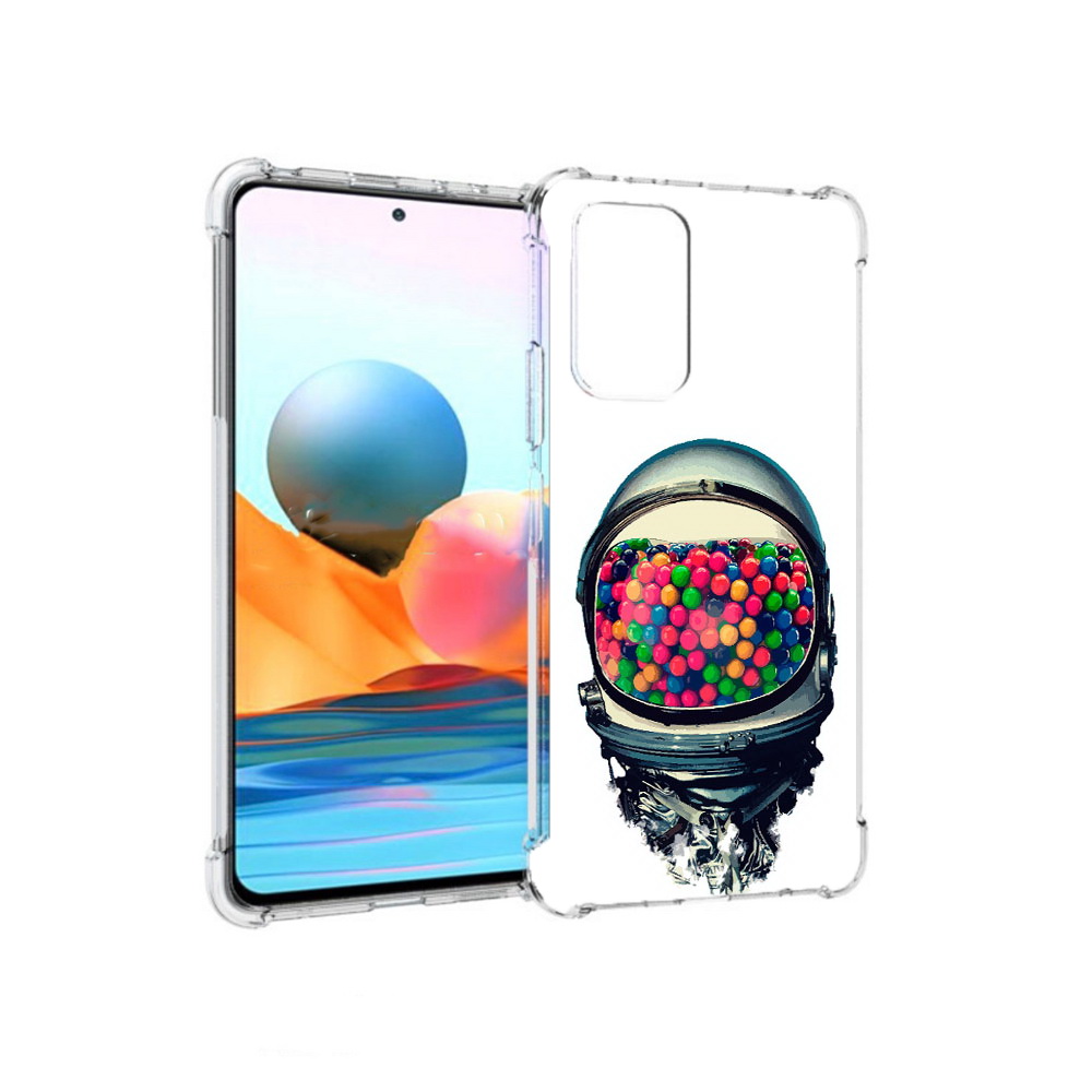 Чехол MyPads Tocco для Xiaomi Redmi Note 10 Pro шлем космонавта (PT158414.284.700)