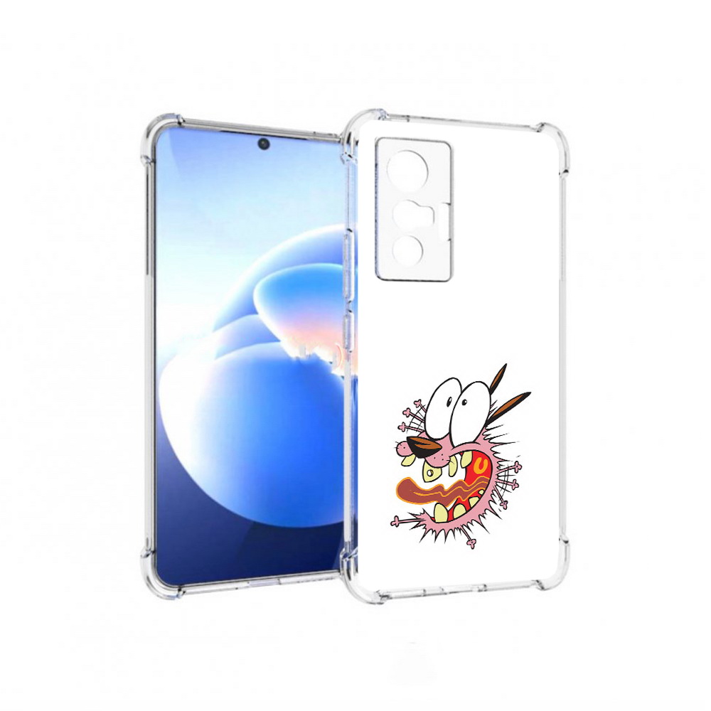 

Чехол MyPads Tocco для Vivo X70 испуганный бобик, Прозрачный, Tocco