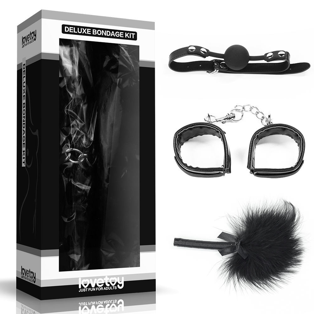 Набор Lovetoy Deluxe Bondage Kit №6 3 предмета черный