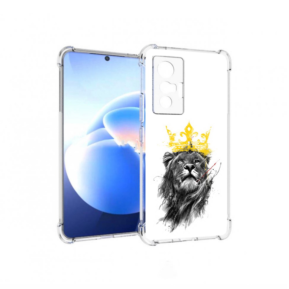 

Чехол MyPads Tocco для Vivo X70 король-лев, Прозрачный, Tocco