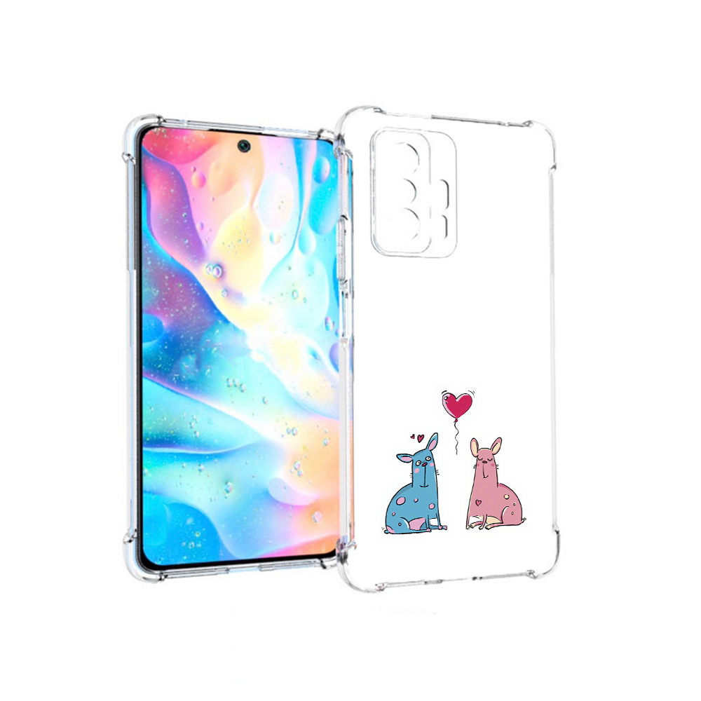 

Чехол MyPads Tocco для Xiaomi 11T Pro Лама любовь (PT163474.285.102), Прозрачный, Tocco