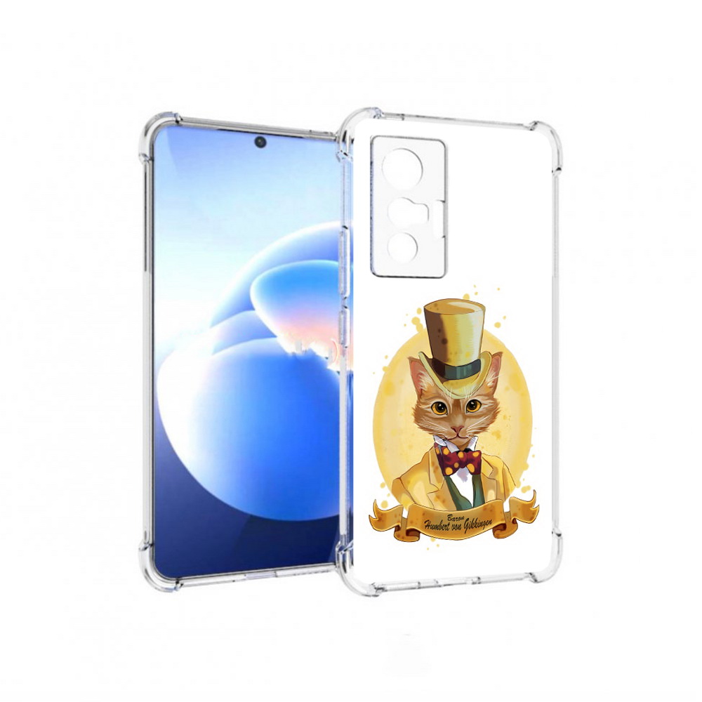

Чехол MyPads Tocco для Vivo X70 кот юрист, Прозрачный, Tocco