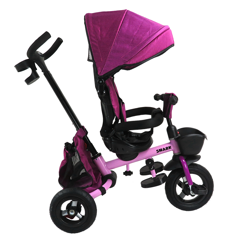 Велосипед Детский Трехколесный Складной с Капюшоном SHARK, 2023 детский велосипед maxiscoo air 18 делюкс год 2023 розовый
