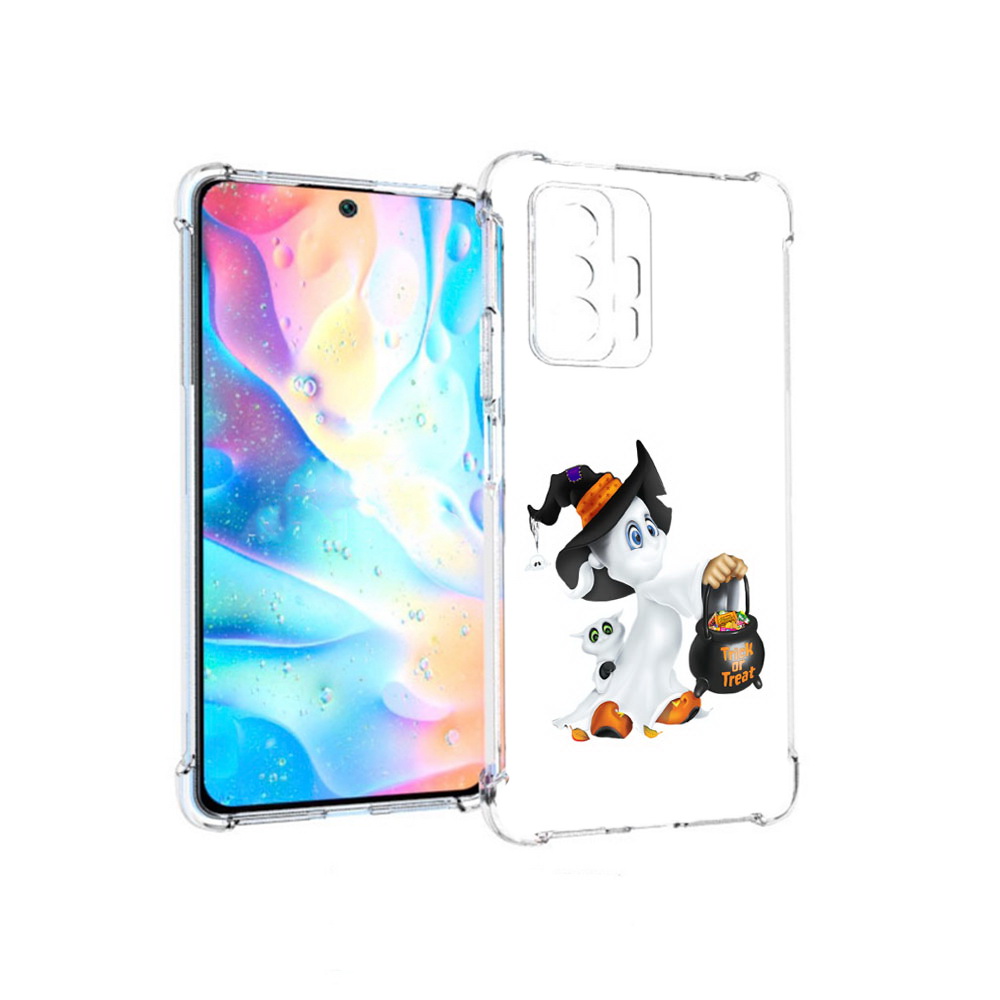 

Чехол MyPads Tocco для Xiaomi 11T Pro Маленький призрак (PT163474.285.113), Прозрачный, Tocco