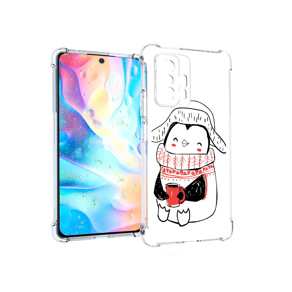 

Чехол MyPads Tocco для Xiaomi 11T Pro Милый пингвин (PT163474.285.115), Прозрачный, Tocco