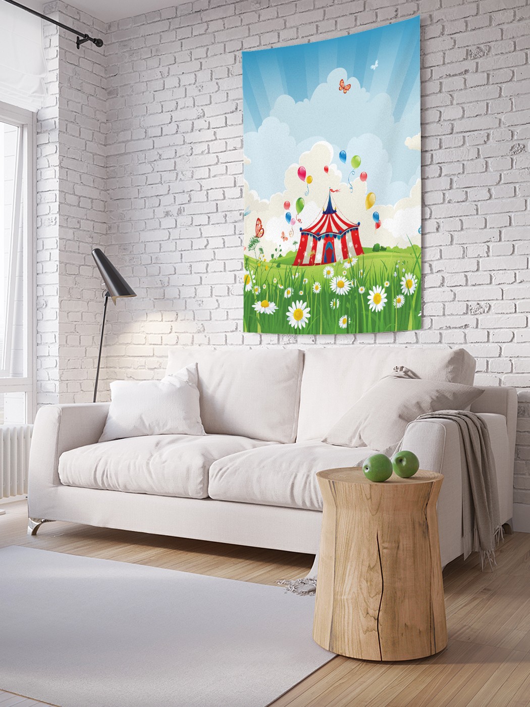 

Вертикальное фотопанно на стену JoyArty Купол цирка на лугу 150x200 см, Купол цирка на лугу