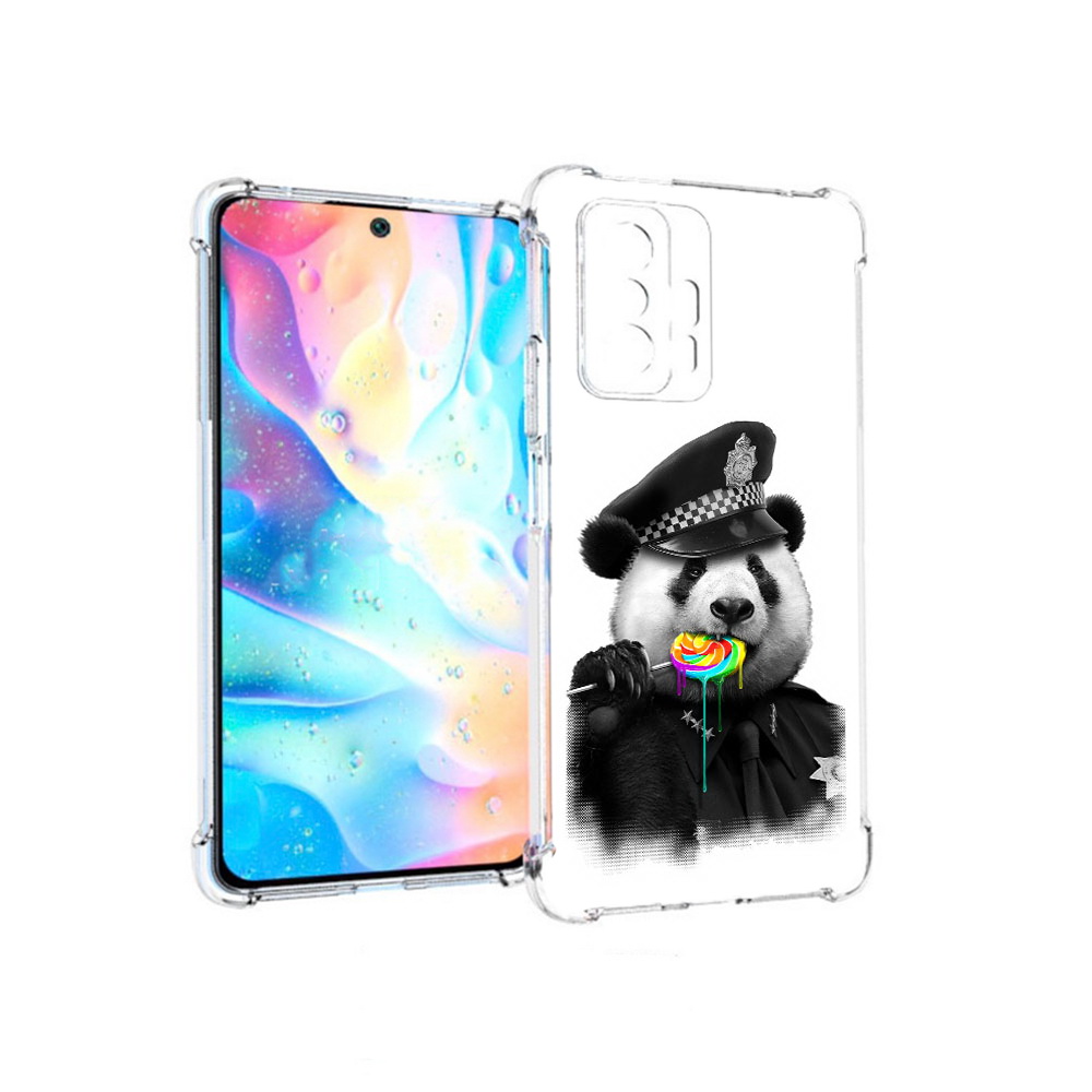 Чехол MyPads Tocco для Xiaomi 11T Pro Панда полиция (PT163474.285.130)