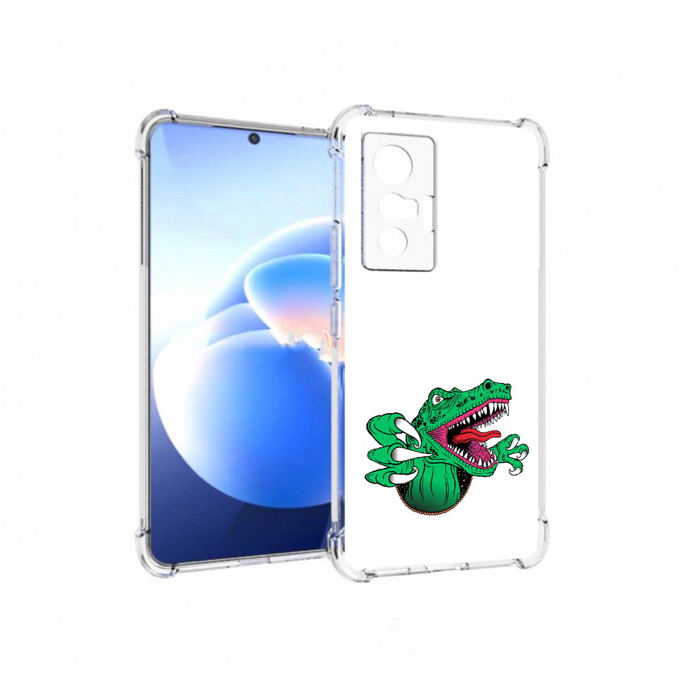

Чехол MyPads Tocco для Vivo X70 крокодил, Прозрачный, Tocco