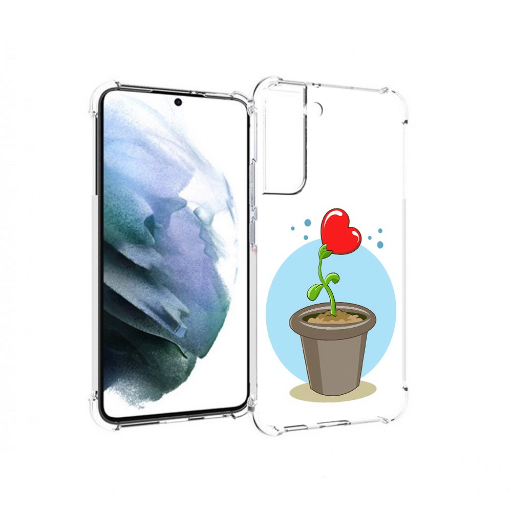 

Чехол MyPads Tocco для Samsung Galaxy S22 Plus Растение любви 14 февраля, Прозрачный, Tocco