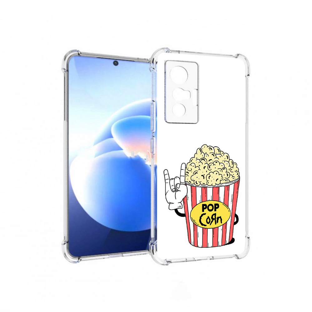 Чехол MyPads Tocco для Vivo X70 крутой попкорн