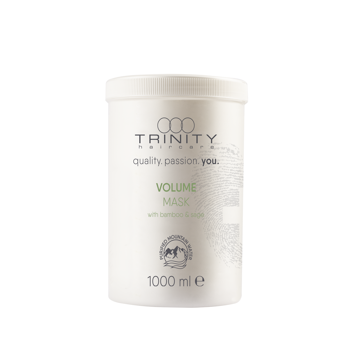 Маска для объема Trinity Hair Care Essentials Volume Mask, 1000 мл уплотняющая кристалл маска с экстрактом хлопка invigo volume boost