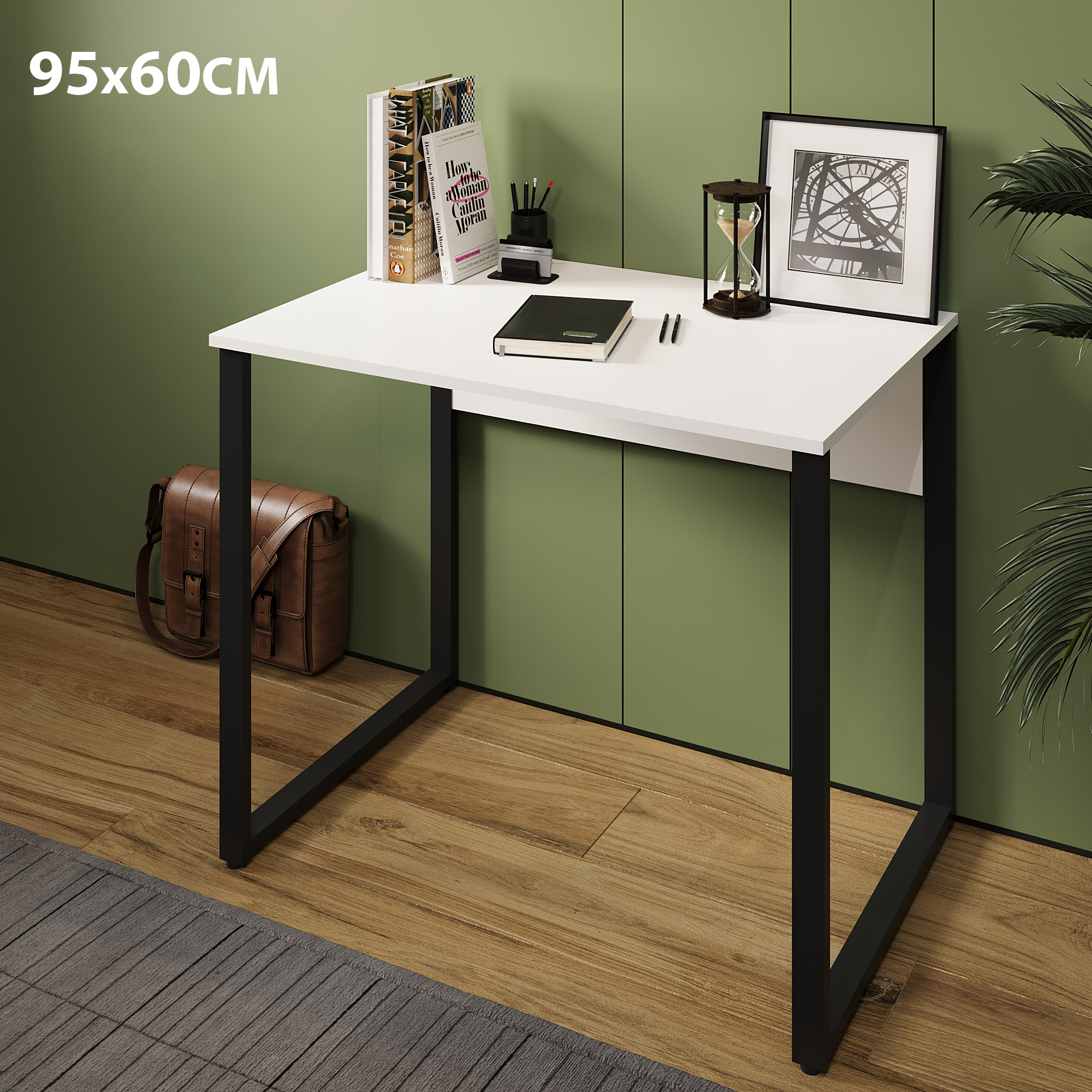 

Стол Лофт, металлические ножки, 95х60, белый, Лофт