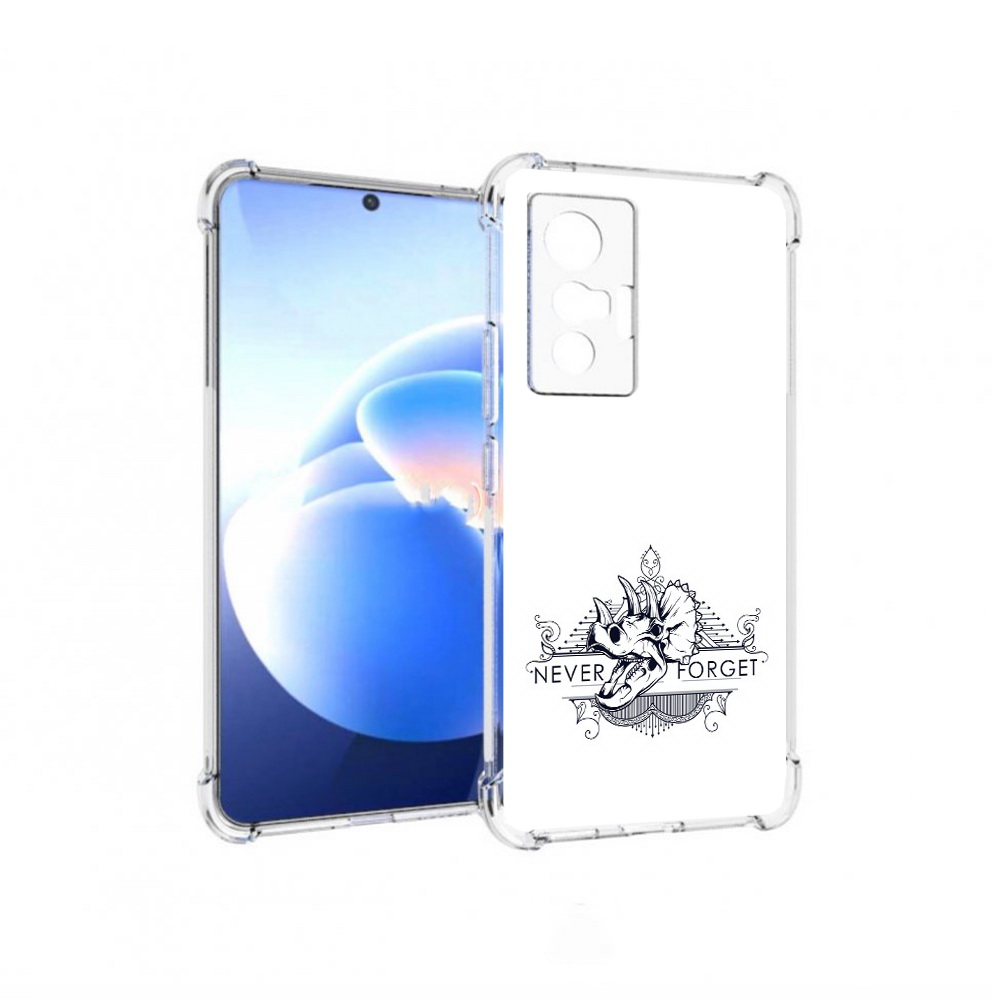 

Чехол MyPads Tocco для Vivo X70 логотип носорога никогда не забуду, Прозрачный, Tocco