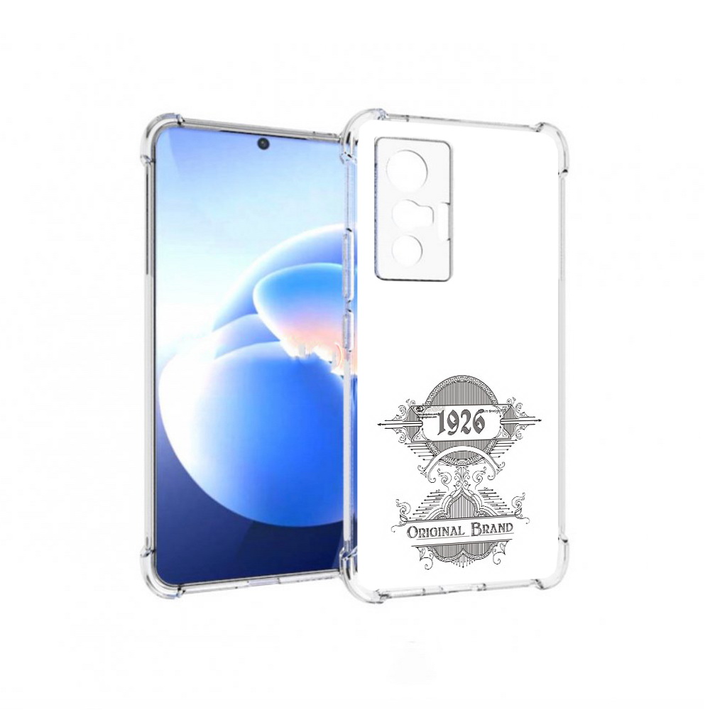 

Чехол MyPads Tocco для Vivo X70 логотип черно белый, Прозрачный, Tocco