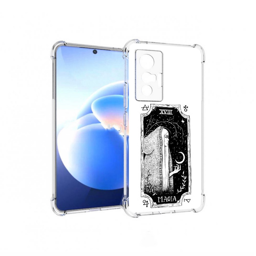 

Чехол MyPads Tocco для Vivo X70 лунная магия, Прозрачный, Tocco