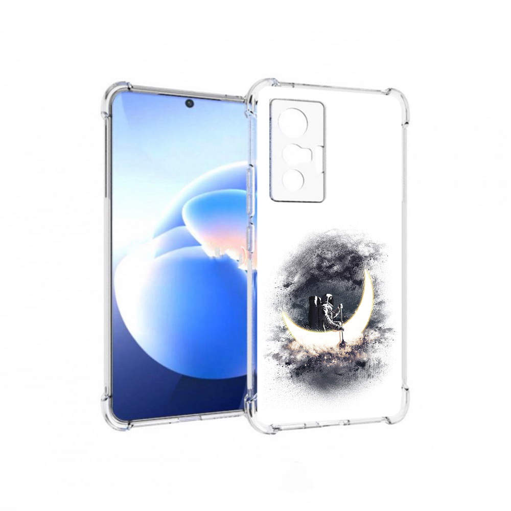 

Чехол MyPads Tocco для Vivo X70 лунный путешественник, Прозрачный, Tocco