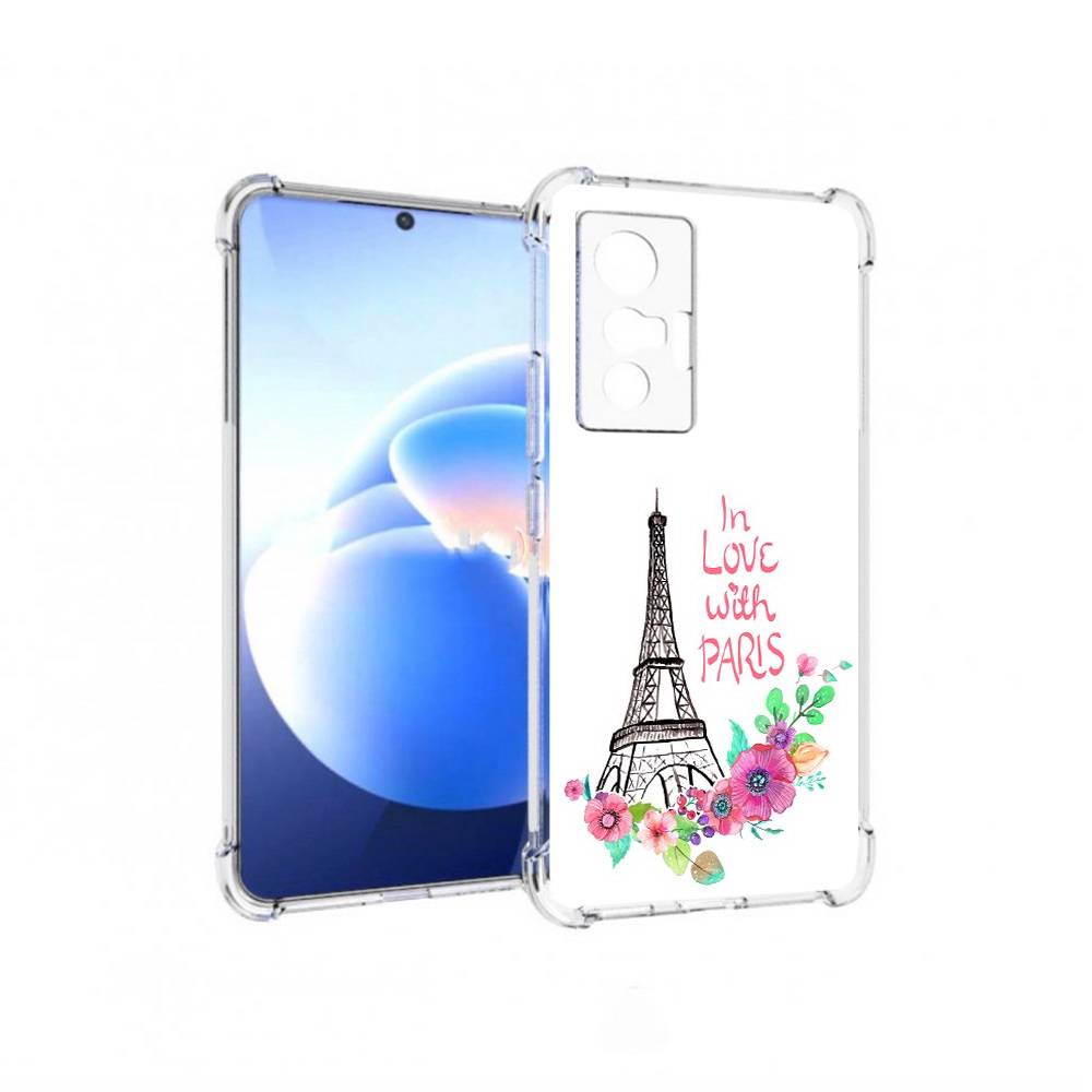 

Чехол MyPads Tocco для Vivo X70 любимый париж, Прозрачный, Tocco