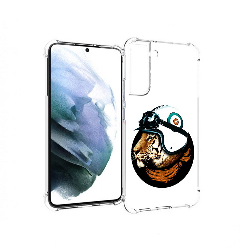 

Чехол MyPads Tocco для Samsung Galaxy S22 Plus Тигр в шлеме (PT226933.535.171), Прозрачный, Tocco
