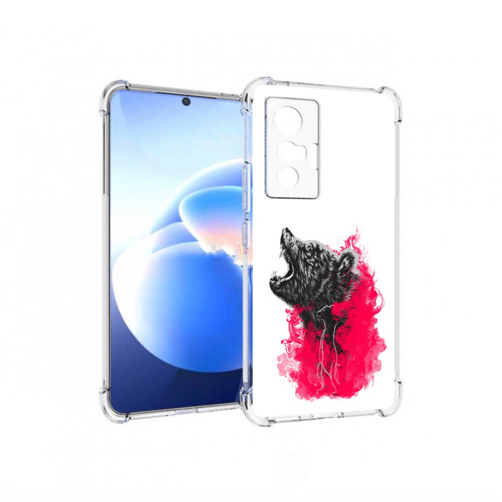 

Чехол MyPads Tocco для Vivo X70 медведь в дымке, Прозрачный, Tocco