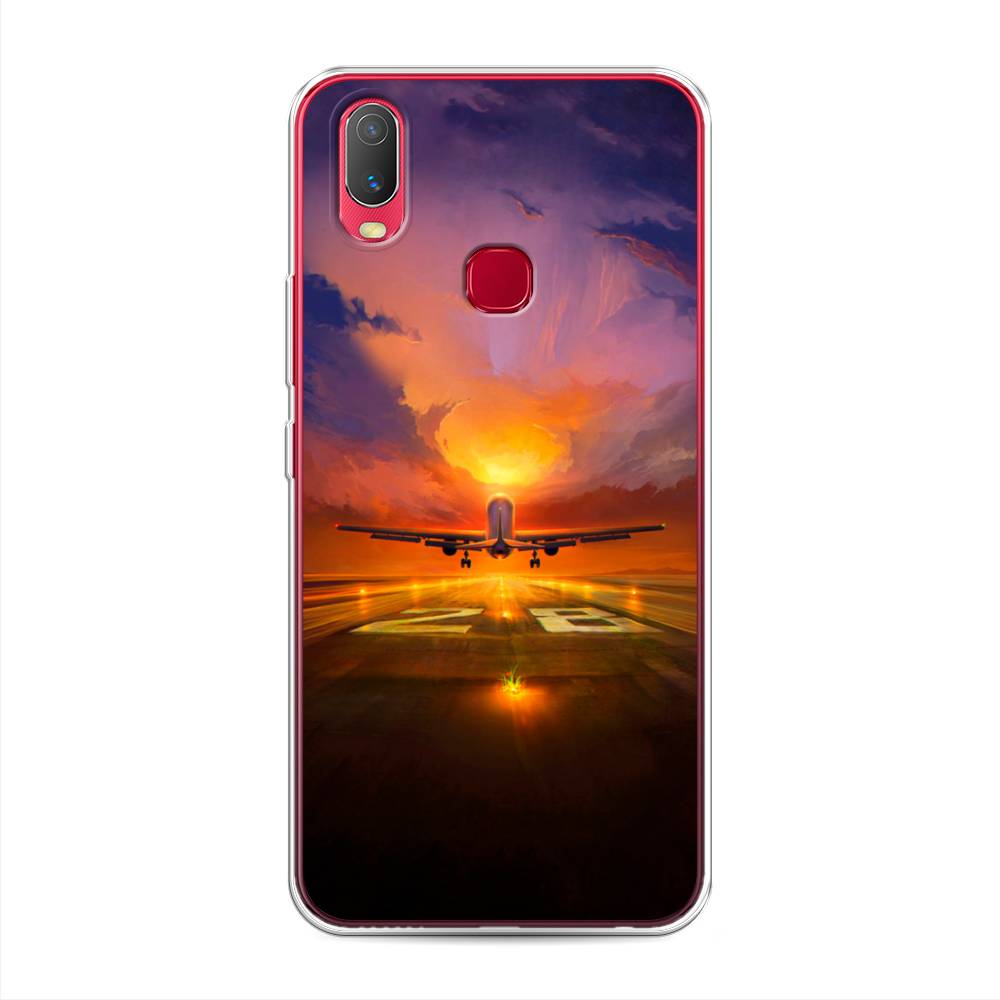 

Чехол на Vivo Y11 "Самолет на посадке", Оранжевый;синий, 261650-6